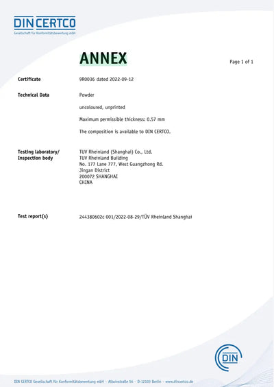 Product Display Certificate